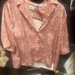 Wilfred Pink Floral Blouse